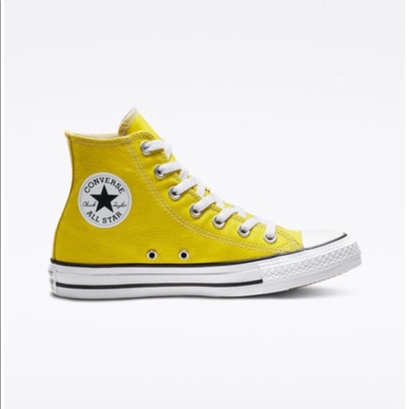 Converse Shoes - YELLOW HIGH-TOP CONVERSE ALL STAR SNEAKER
